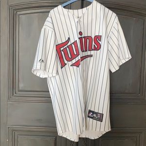 Majestic Minnesota Twins Baseball Jersey Morneau